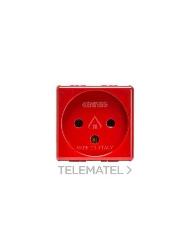 BASE 2P+T 16A N.ISRAELI ROJO