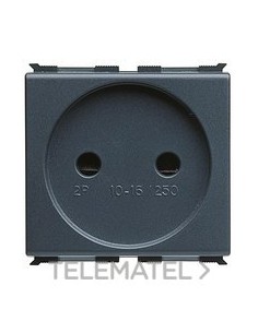 BASE 2P 16A FRANCESA C/PANTALLAS