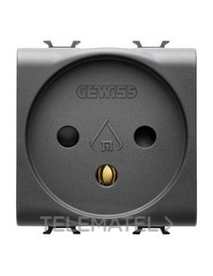 BASE 2M 2P+T 16A NOR.ISRAELITA NEGRO