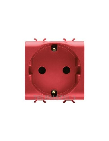 BASE 2M 2P+T 16A NOR. ESP. ROJA