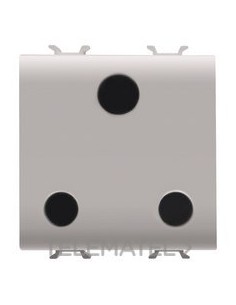 BASE 2 MOD.2P+T 15A NORMA INGL.BG