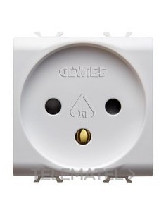 BASE 2M 2P+T 16A NOR.ISRAELÍ BLANCO