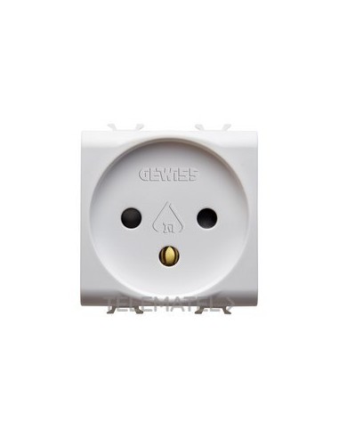 BASE 2M 2P+T 16A NOR.ISRAELÍ BLANCO