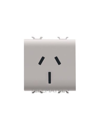 BASE 2 MOD.2P+T 15A NORMA AUST.BG