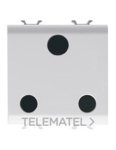 BASE 2M 2P+T 15A NOR.INGLESA BLANCO