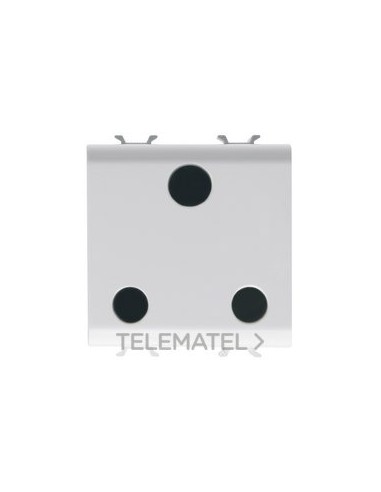 BASE 2M 2P+T 15A NOR.INGLESA BLANCO