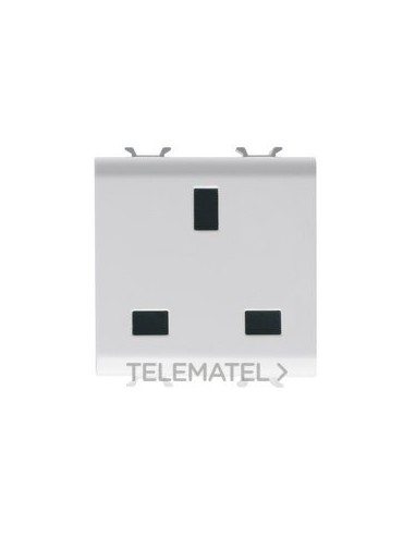 BASE 2M 2P+T 13A NOR.INGLESA BLANCO