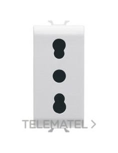 BASE 1 MOD.2P+T 16A P17-11 NORMA ITAL.BL