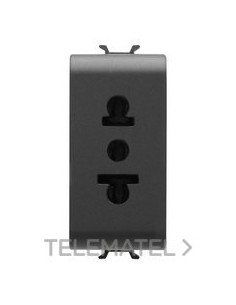 BASE 1M 2P+T 15A NOR. AMERIC. NEGRO