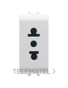 BASE 1 MOD.2P+T 15A NORMA AMERIC.BL