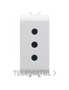 BASE 1 MOD.2P+T 10A P11 NORMA ITAL.BL