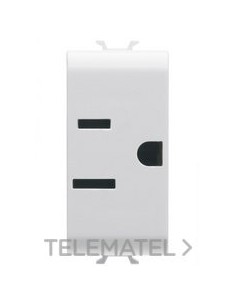 BASE 1M 2P+T 15A NOR. ESTADOUNID. BLANCO