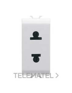 BASE 1 MOD.2P 15A NORMA EUROAM.BL