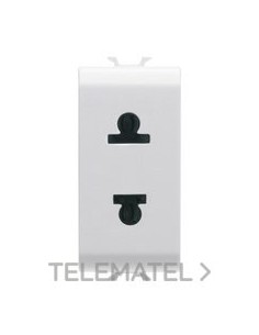 BASE 1M 2P 15A NOR. EUROAMERIC. BLANCO