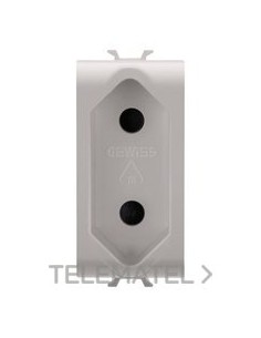 BASE 1 MÓDULO 2P 10A NORMA ISRAELÍ BEIGE