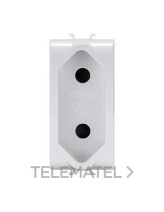 BASE 1M 2P 10A NOR.ISRAELÍ BLANCO