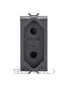 BASE 1M 2P 10A NOR.ISRAELÍ NEGRA