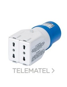 ADAP. IC 2P+T 16A 230V-2 2P+T BIVAL.