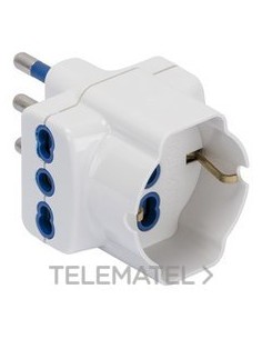 ADAPTADOR MUL.2P+T 10A 2U.16A U.ITA/TE