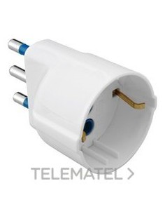 ADAPTADOR IND. 2P+T 10A U.UNEL BLANCO