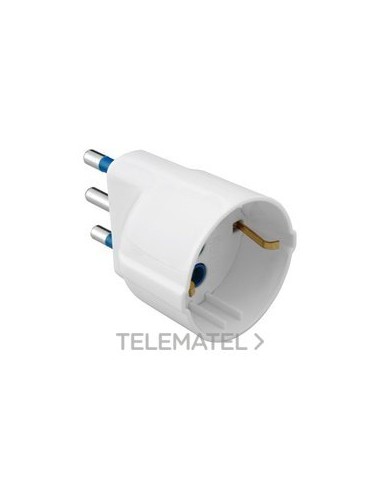 ADAPTADOR IND. 2P+T 10A U.UNEL BLANCO