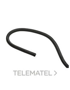 TUBO REJILLA GUÍA CABLES S 15mm NEGRO