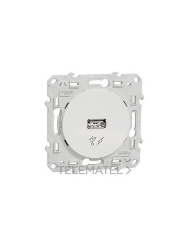 TOMA USB CON CARGADOR BLANCO