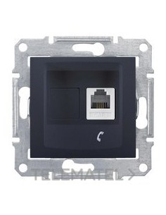 TOMA TELÉFONO RJ11 GRAFITO