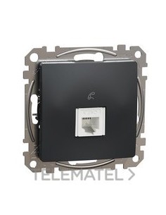 TOMA TELEFÓNICA CONECTOR RJ11 ANTRACITA