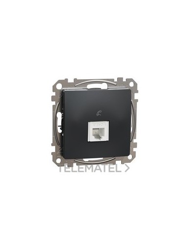 TOMA TELEFÓNICA CONECTOR RJ11 ANTRACITA