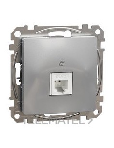 TOMA TELEFÓNICA CONECTOR RJ11 ALUMINIO