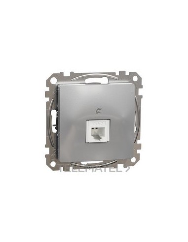 TOMA TELEFÓNICA CONECTOR RJ11 ALUMINIO