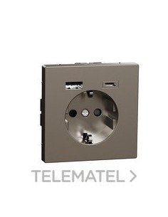 TOMA SCHUKO DBL.USB A+C D-LIFE Al