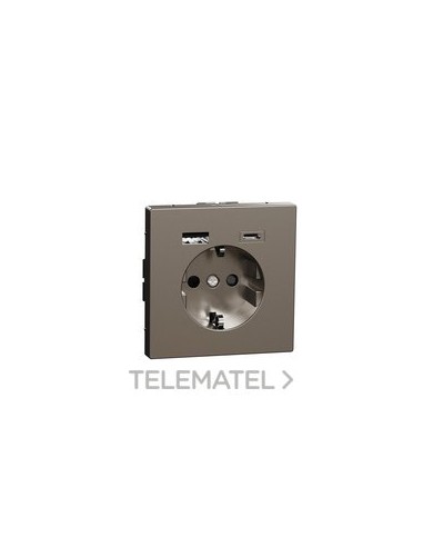 TOMA SCHUKO DBL.USB A+C D-LIFE Al