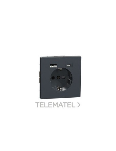 TOMA SCHUKO DBL.USB A+C D-LIFE ANTR.