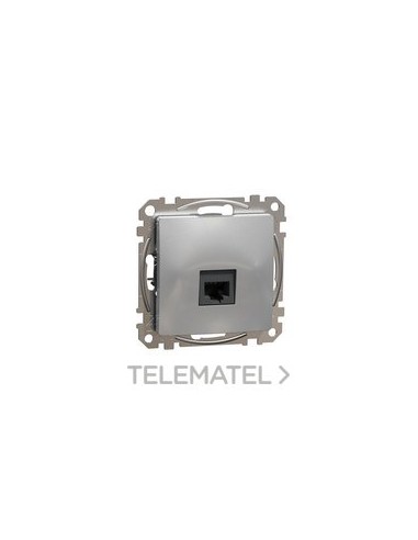 TOMA RJ45 CON CONECTOR CAT6 UTP ALUMINIO