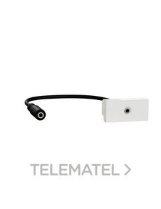 TOMA MINIJACK 3,5mm 1 MODULO POLAR