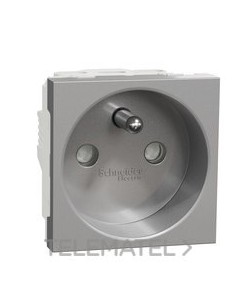 TOMA FRANCESA 2P+E 16A BLANCO POLAR