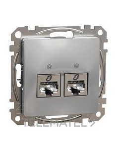 TOMA DBL.RJ45 CTR.CAT6A STP Al