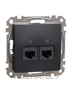 TOMA DBL.RJ45 CTR.CAT6 UTP ANTR.