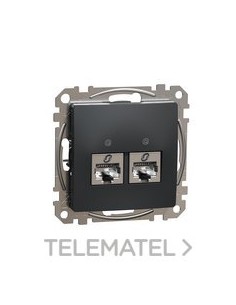 TOMA DBL.RJ45 CTR.CAT6A STP ANTR.