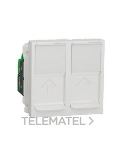 TOMA DBL.RJ45 CAT.6 UTP 2 MOD.BPL.