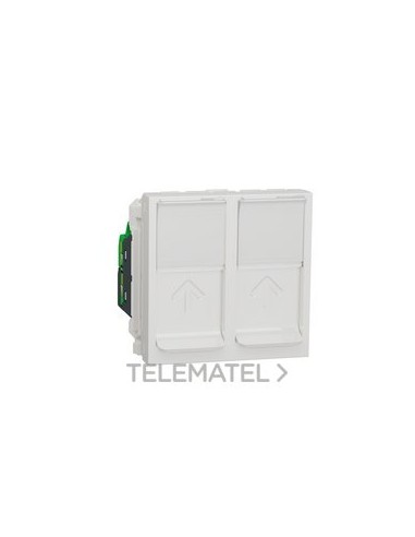 TOMA DBL.RJ45 CAT.6 UTP 2 MOD.BPL.