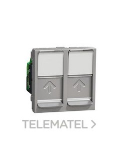 TOMA DBL.RJ45 CAT.6 UTP 2 MOD.Al