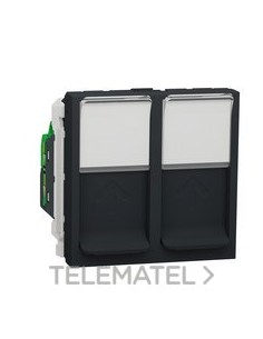 TOMA DBL.RJ45 CAT.6 STP 2 MOD.ANTR.