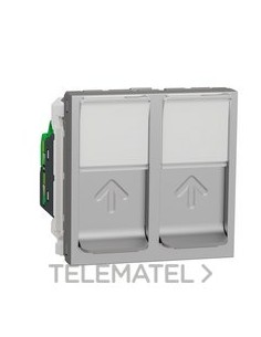TOMA DBL.RJ45 CAT.6 STP 2 MOD.Al