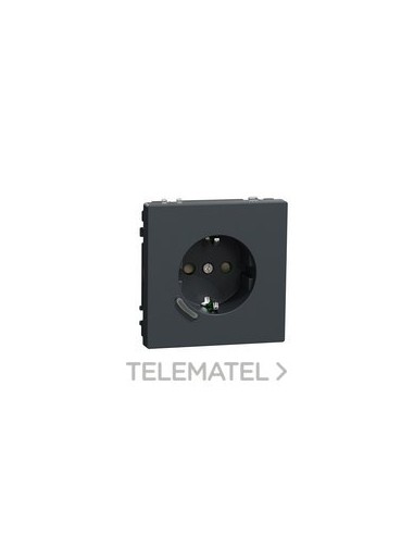 TOMA DE CORRIENTE WISER D-LIFE ANTRACITA