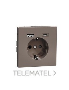 TOMA CHUKO DOBLE USB A+C D-LIFE MOCCA