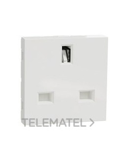TOMA BRITÁNICA 15A 2P+E BLANCO POLAR