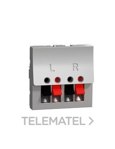 TOMA ALTAVOZ 2 MODULOS ALUMINIO